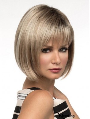 10 inch Short Capless Blonde Bob Wig