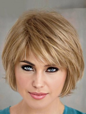 Short Layered Bob Hairstyles Blonde Color Bobs Cut Straight Style