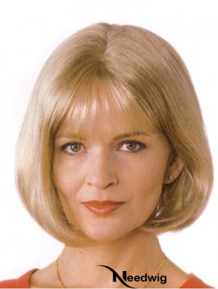 Blonde Bob Wigs UK With Monofilament Blonde Color Bobs Cuts