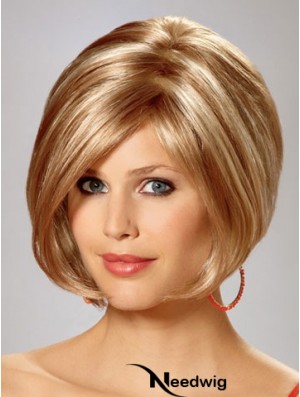 Capless Chin Length Straight Blonde Gorgeous Bob Wigs