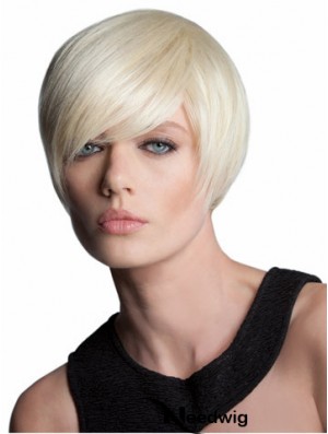 Capless Short Straight Blonde Style Bob Wigs