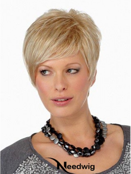 Boycuts Straight Blonde Capless Online Short Wigs