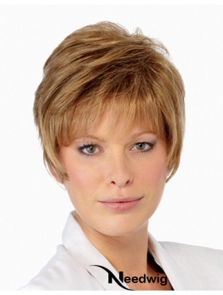 Boycuts Cropped Blonde Straight Amazing Petite Wigs