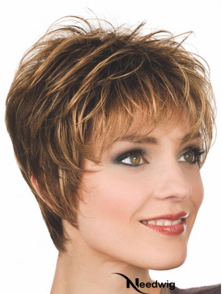 Boycuts Straight Auburn Capless Gorgeous Short Wigs