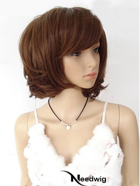 Bobs Straight Auburn Capless Designed Short Wigs