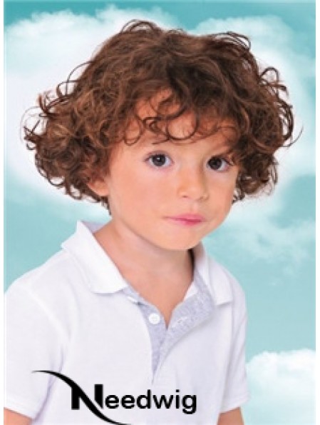 Childs Wig With Capless Curly Style Short Length