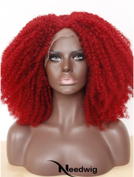 Comfortable 14 inch Long Kinky Wigs For Black Women