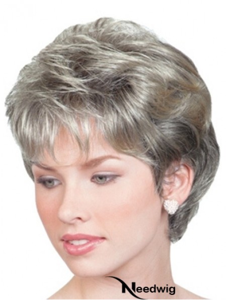 Wigs For Elderly Lady UK With Lace Front Chin Length