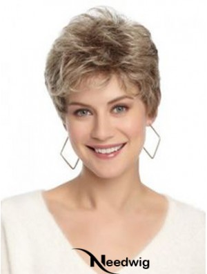 Lace Front Wavy Layered Short 8 inch Hairstyles Human Hair Wigs