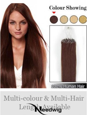 Online Auburn Straight Micro Loop Ring Hair Extensions