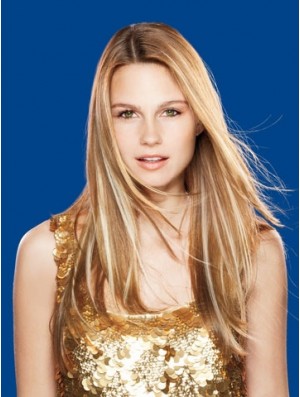Straight Remy Human Hair Brown Top Weft Extensions