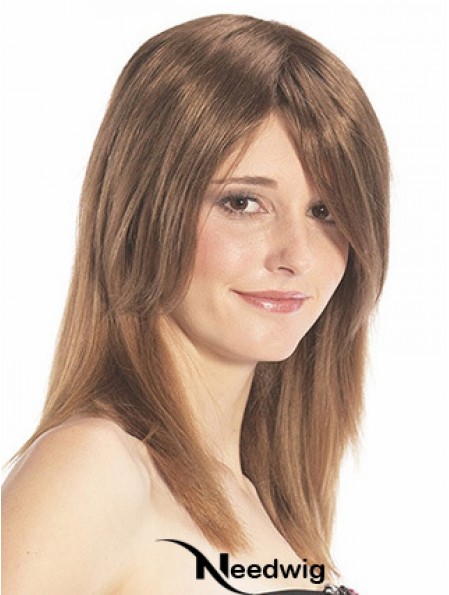 Straight Auburn Designed Remy Human Hair Half Wigs