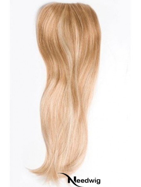 Cheapest Blonde Straight Remy Human Hair Clip In Hairpieces