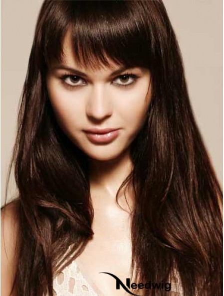 Remy Human Hair Auburn Fringe Extensions