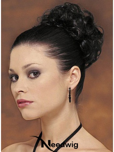 Black Big Bun Hair Piece